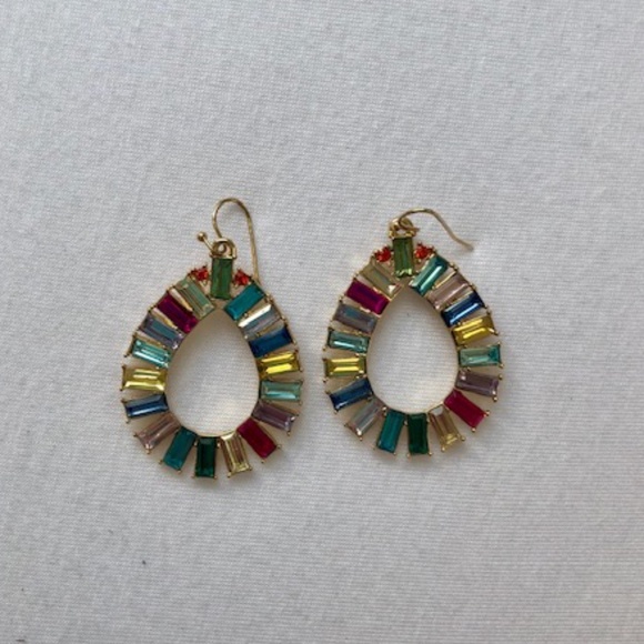Multicolored Drop Down Earrings - Picture 1 of 1